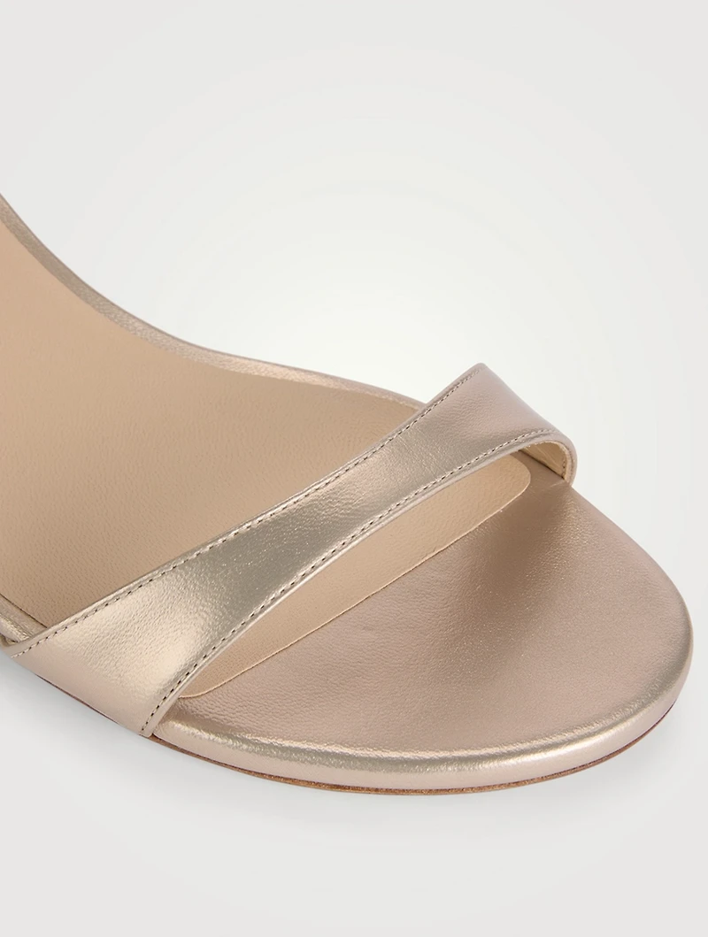 Nudist Wrap Metallic Leather Sandals