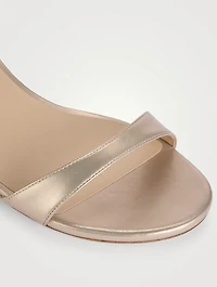 Nudist Wrap Metallic Leather Sandals