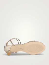 Nudist Wrap Metallic Leather Sandals