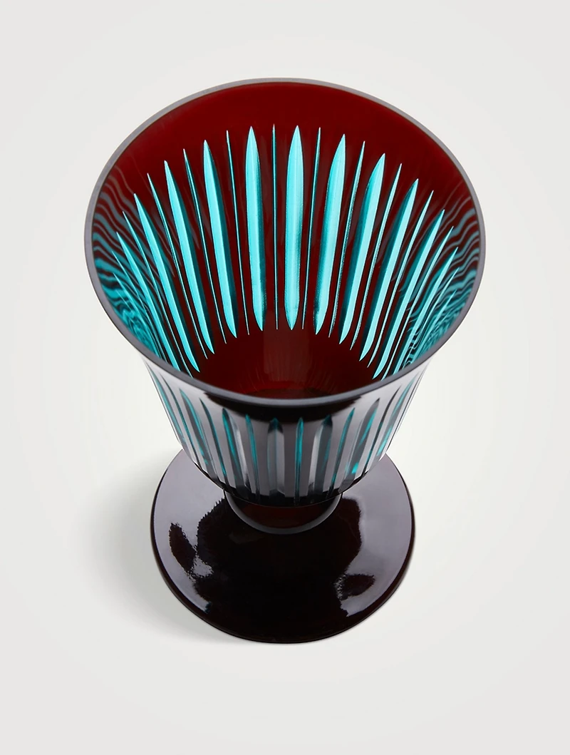 Set Of Four Prism Wine Glasses