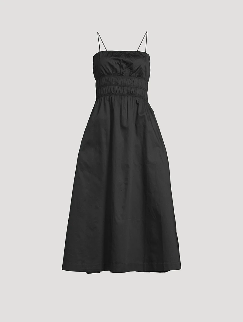 The Shirred Strappy Dress