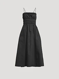 The Shirred Strappy Dress