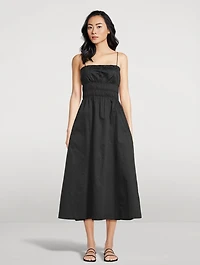 The Shirred Strappy Dress