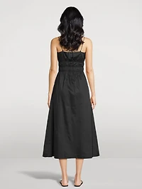 The Shirred Strappy Dress
