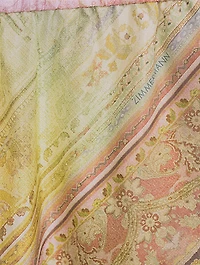 Tallow Printed Silk Wide-Leg Pants