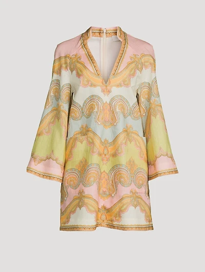 Maxine Tunic Dress Paisley Print