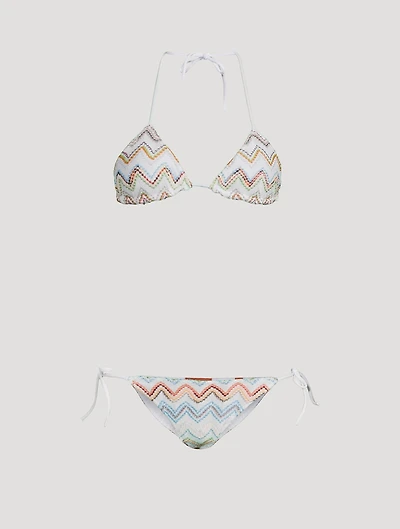 Lurex Crochet Bikini Set