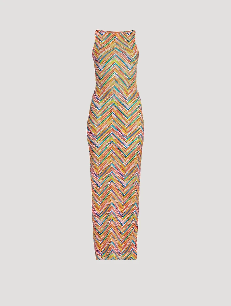 Chevron Maxi Cover-Up