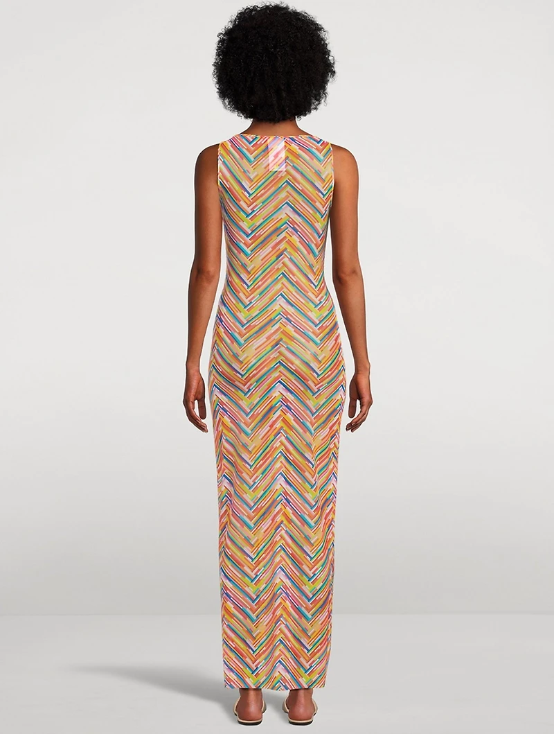 Chevron Maxi Cover-Up
