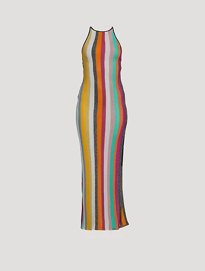 Lamé Halter Cover-Up