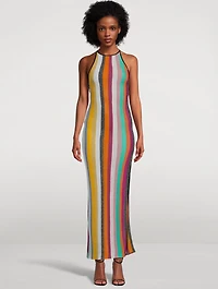 Lamé Halter Cover-Up