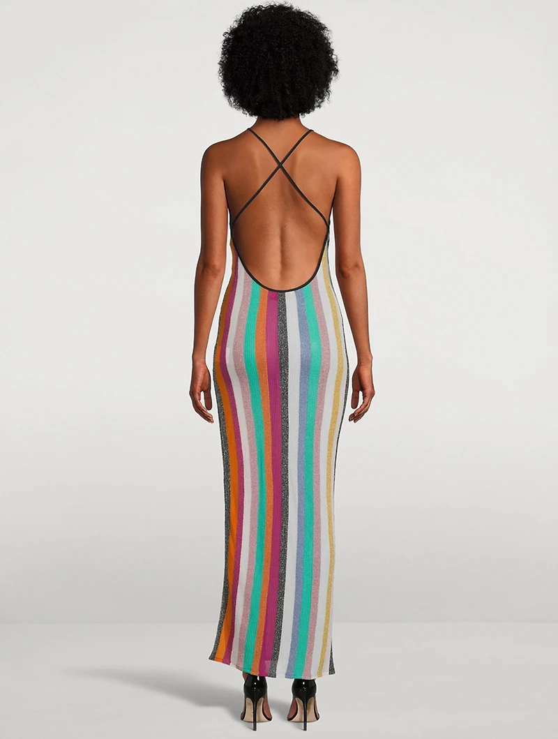 Lamé Halter Cover-Up