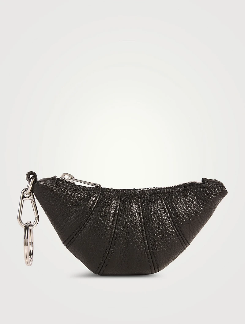 Mini Croissant Leather Bag Charm
