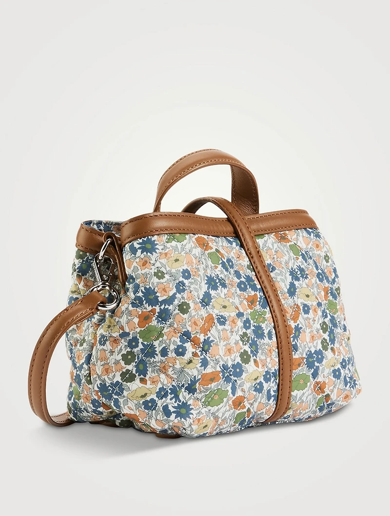 Mini Astor Tote Bag In Poppy Forest Print