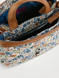 Mini Astor Tote Bag In Poppy Forest Print