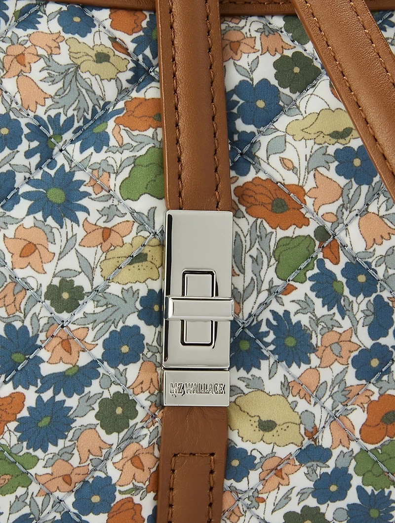 Mini Astor Tote Bag In Poppy Forest Print