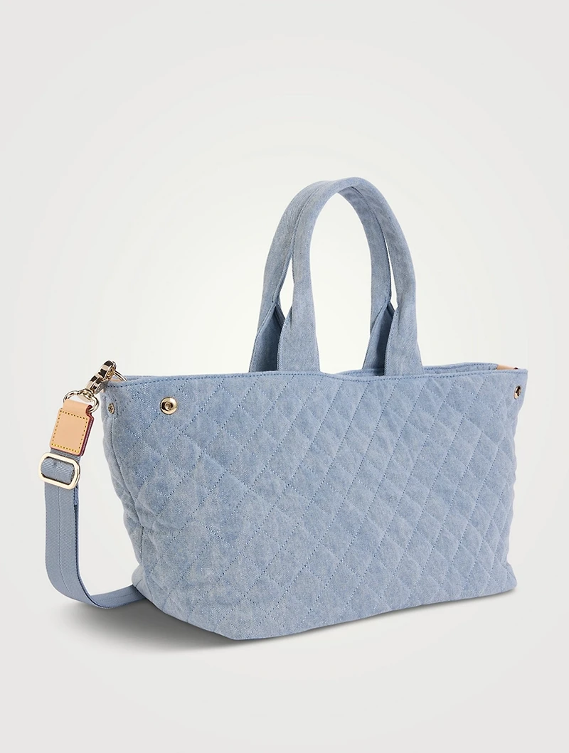 Medium Metro City Denim Tote Bag