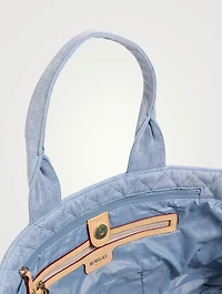 Medium Metro City Denim Tote Bag