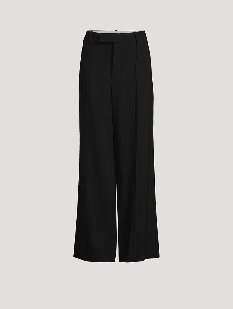 Weyes Straight-Leg Crêpe Trousers