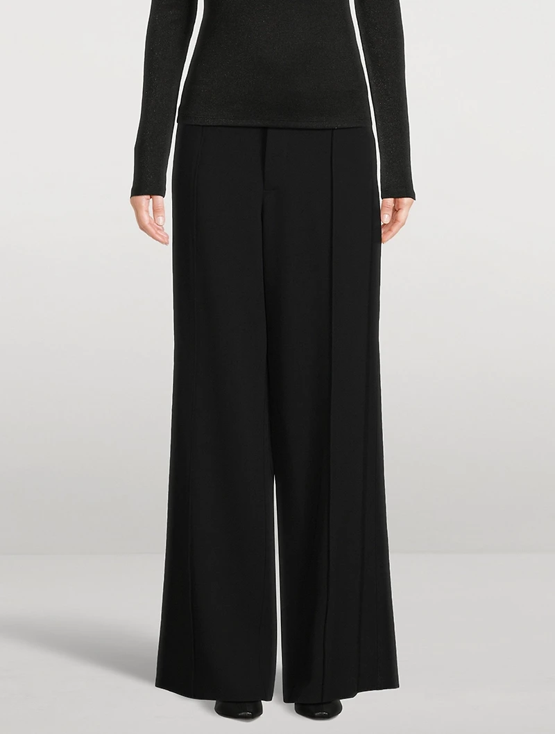 Weyes Straight-Leg Crêpe Trousers