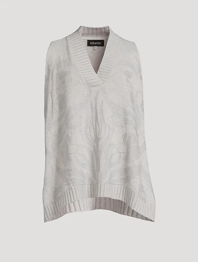 Carnation Jacquard Cashmere Sweater Vest