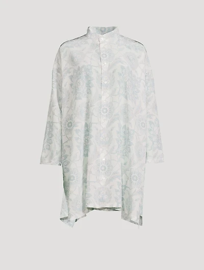 Silk Shirt Floral Print