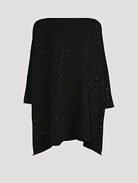Paillettes-Embellished Kaftan Sweater