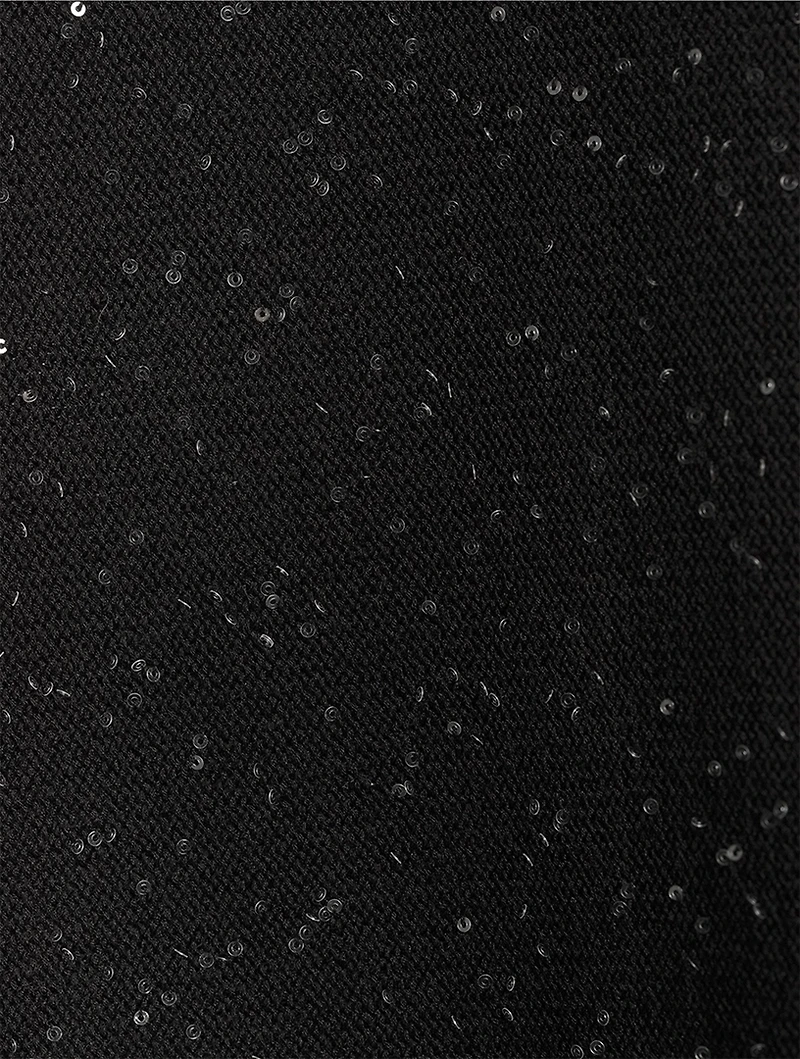 Paillettes-Embellished Kaftan Sweater