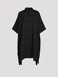Ribbed Silk Shirt