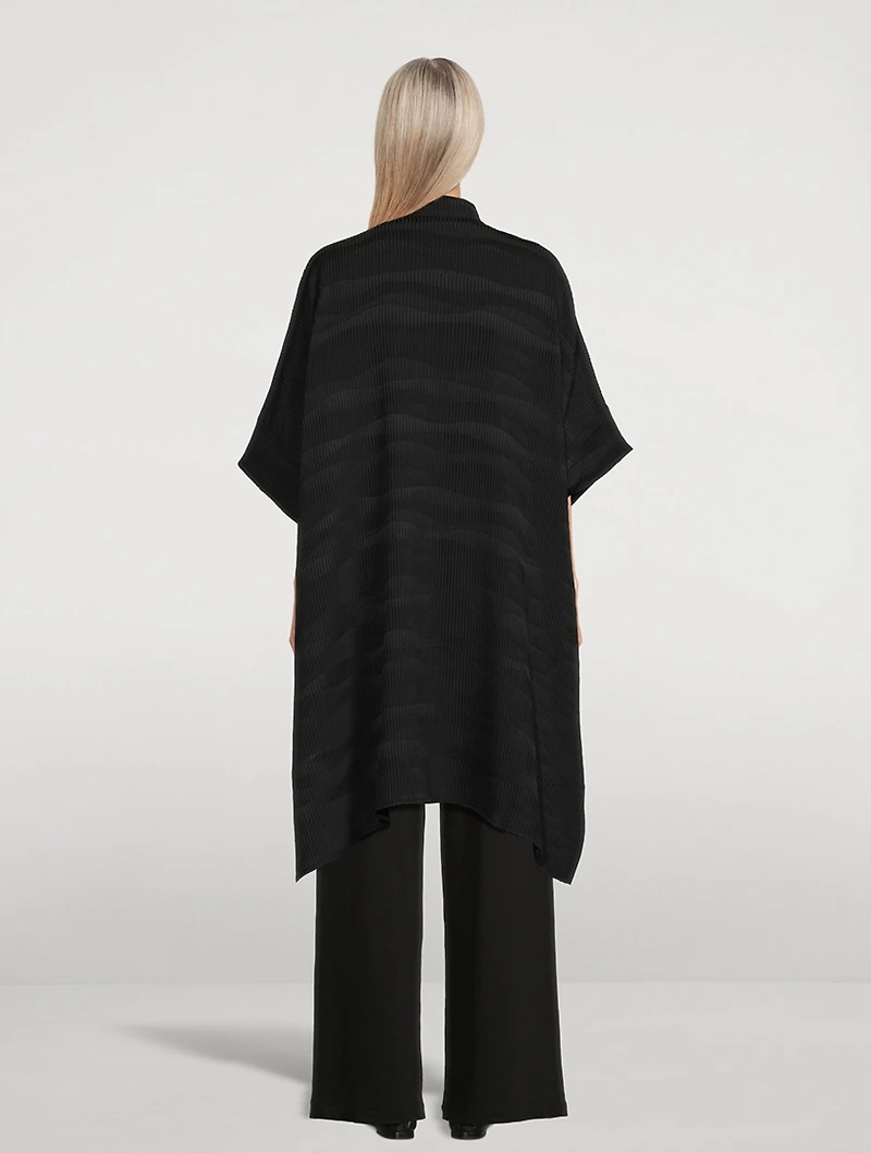 Ribbed Silk Shirt