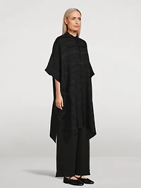 Ribbed Silk Shirt