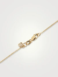 14K Gold Koi Fish Charm Necklace With Diamonds