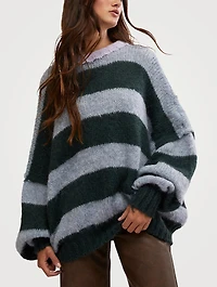 Paris Stripe Jacquard Sweater