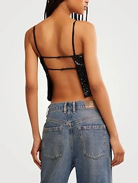 James Sequin Tank Top