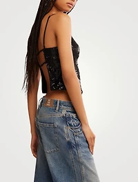 James Sequin Tank Top