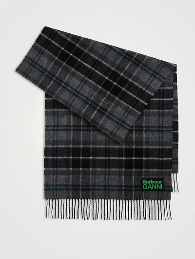 Ganni x Barbour Tartan Scarf