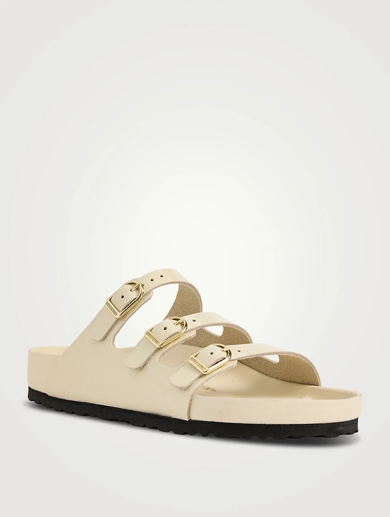 Florida Exquisite Patent Leather Slide Sandals