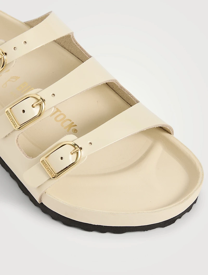 Florida Exquisite Patent Leather Slide Sandals