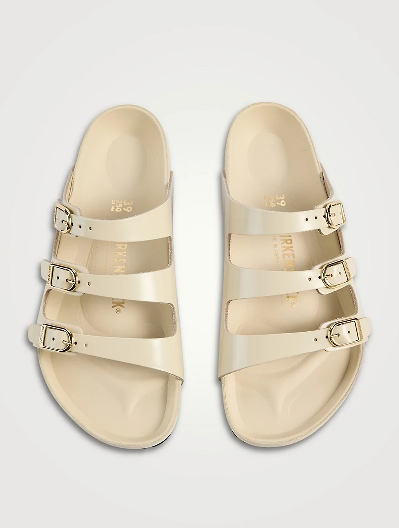 Florida Exquisite Patent Leather Slide Sandals