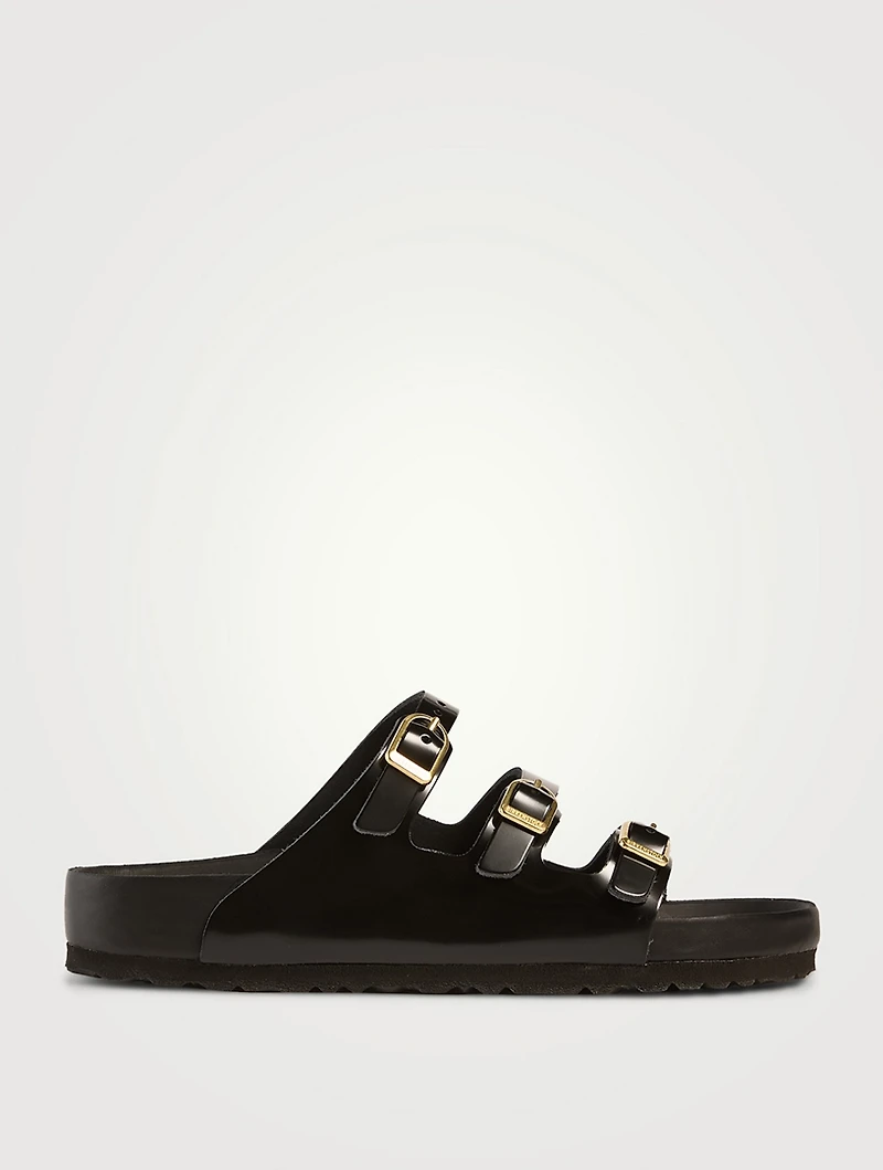 Florida Exquisite Patent Leather Slide Sandals