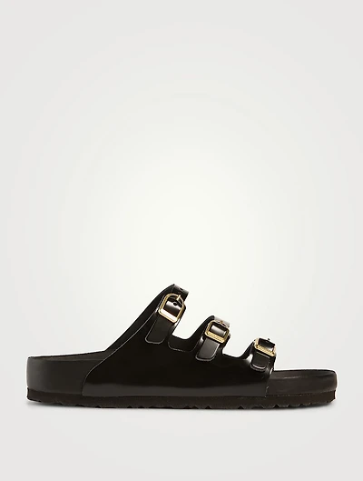 Florida Exquisite Patent Leather Slide Sandals