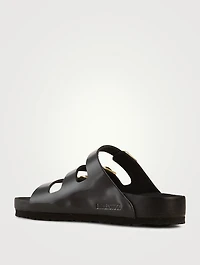 Florida Exquisite Patent Leather Slide Sandals