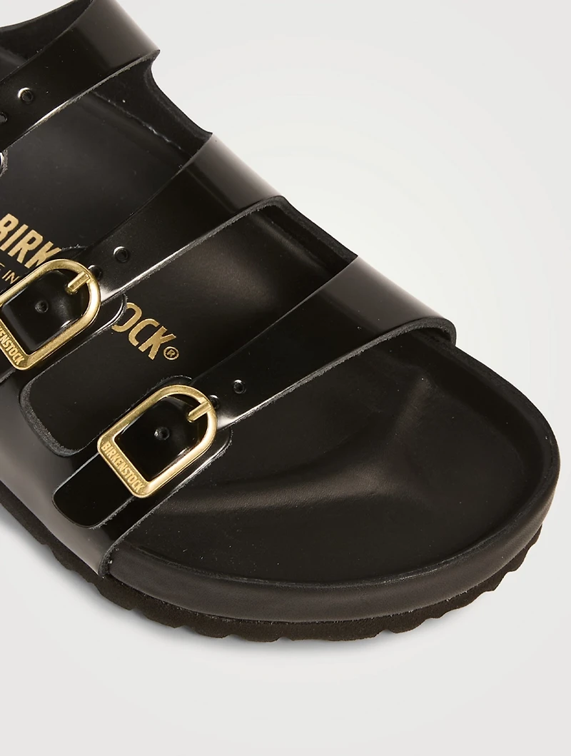 Florida Exquisite Patent Leather Slide Sandals