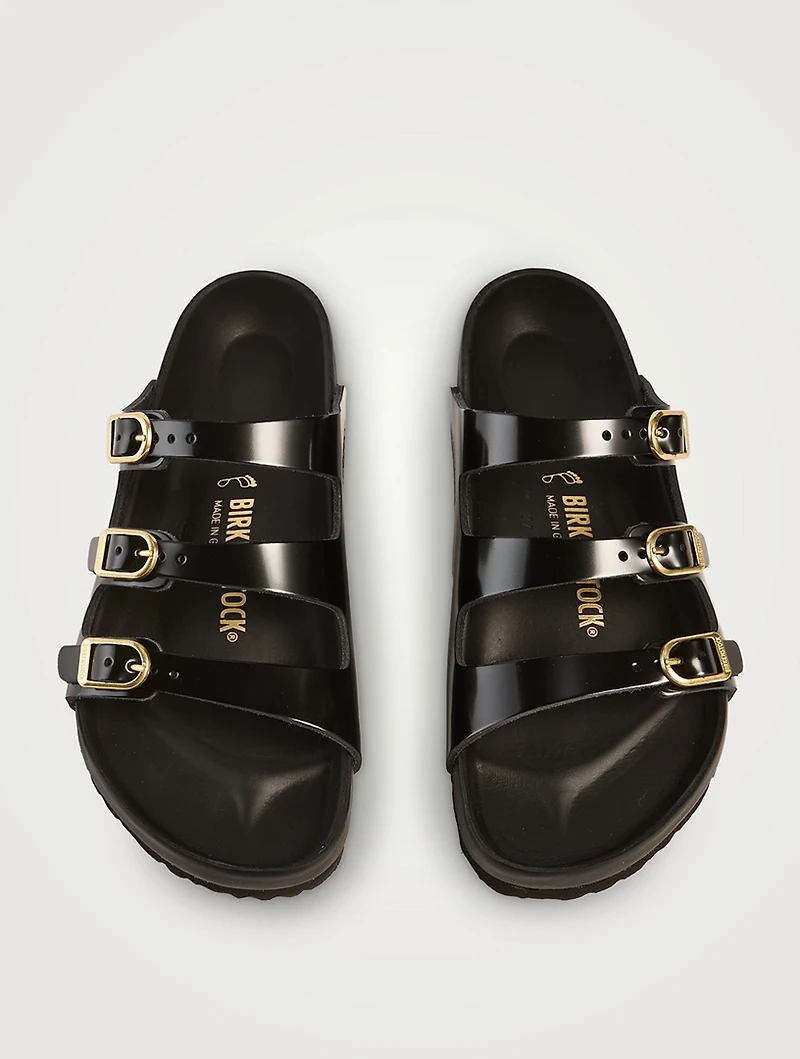 Florida Exquisite Patent Leather Slide Sandals