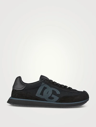 DG Cushion Mixed-Media Sneakers