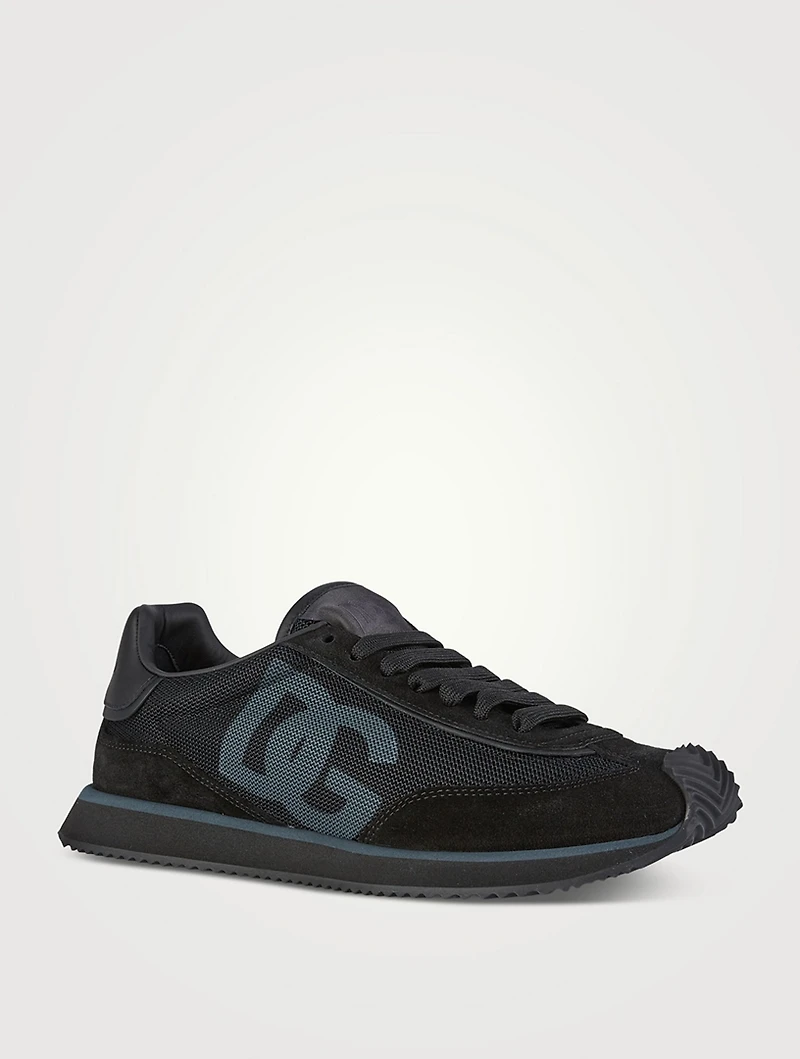 DG Cushion Mixed-Media Sneakers