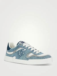 Mixed-Media Sneakers