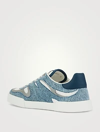 Mixed-Media Sneakers