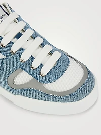 Mixed-Media Sneakers