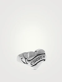 Silver Tattoo Chosen Heart Ring
